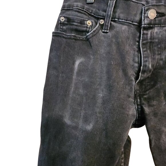 Levis Premium Mens 512 Slim Straight Black Denim Jeans Size 30x30 - Picture 3 of 4